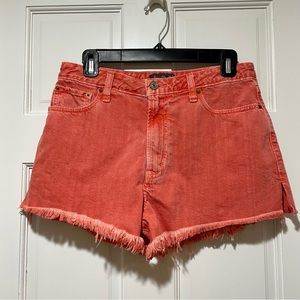 Abercrombie & Fitch  Annie High Rise Denim Short with frayed hem Size 6(28)